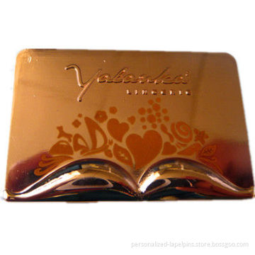 Beauty Brass Personalized Refrigerator Magnets / Sticker With Laser Logo For Promotions